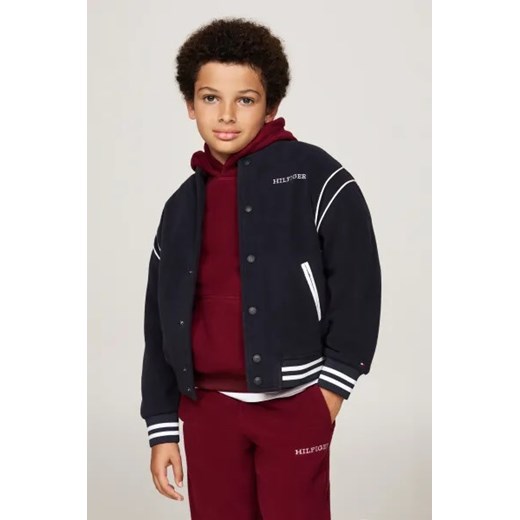 Tommy Hilfiger Polarowa kurtka bomber | Oversize fit Tommy Hilfiger 164 Gomez Fashion Store