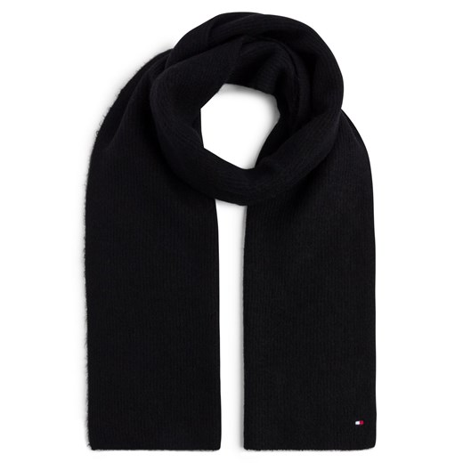Tommy Hilfiger Szalik damski - EDS ESSENTIAL FLAG FUZZY SCARF Kobiety czarny jednolity ze sklepu vangraaf w kategorii Szaliki i chusty damskie - zdjęcie 175209162