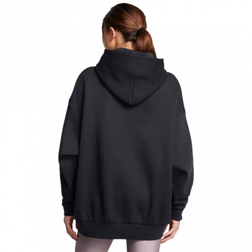 Damska bluza dresowa nierozpinana z kapturem Under Armour UA Icon Flc Ultra Os Hdy - czarna ze sklepu Sportstylestory.com w kategorii Bluzy damskie - zdjęcie 175209293