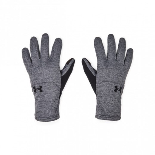 Męskie rękawiczki treningowe Under Armour UA Storm Fleece Gloves - szare ze sklepu Sportstylestory.com w kategorii Rękawiczki męskie - zdjęcie 175209302