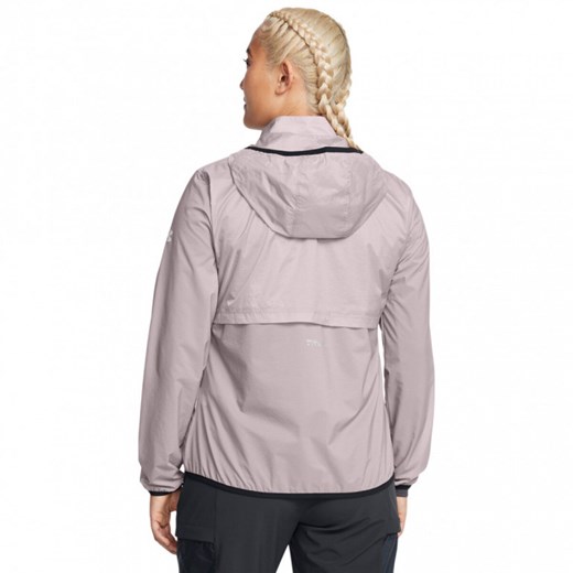 Damska kurtka do biegania Under Armour UA Trail Run Jacket - beżowa ze sklepu Sportstylestory.com w kategorii Kurtki damskie - zdjęcie 175209403