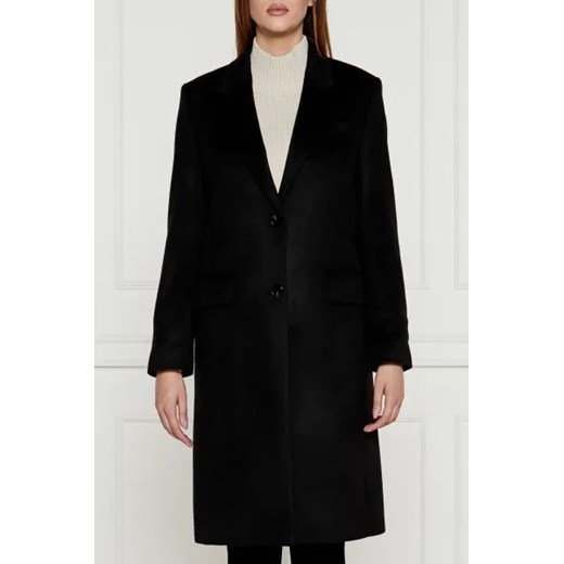 BOSS BLACK Wełniany płaszcz Catara | z dodatkiem kaszmiru 40 Gomez Fashion Store