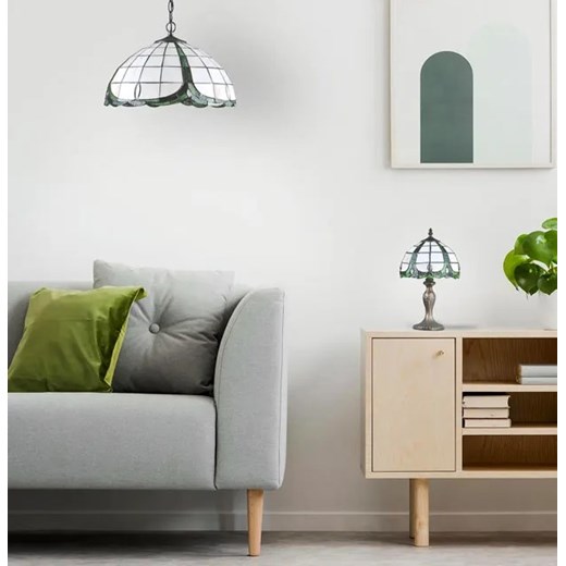 Klasyczna lampka stołowa witrażowa - S950-Lisano Lumes One Size Edinos.pl