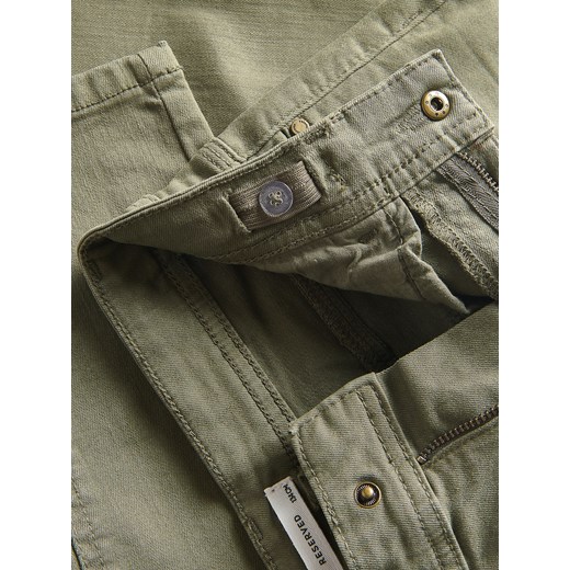 Reserved - Elastyczne spodnie slim - zielony Reserved 158 (12 lat) Reserved