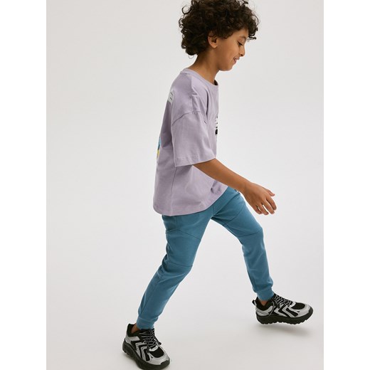 Reserved - Dresowe spodnie jogger - ciemny turkus Reserved 140 (9 lat) Reserved