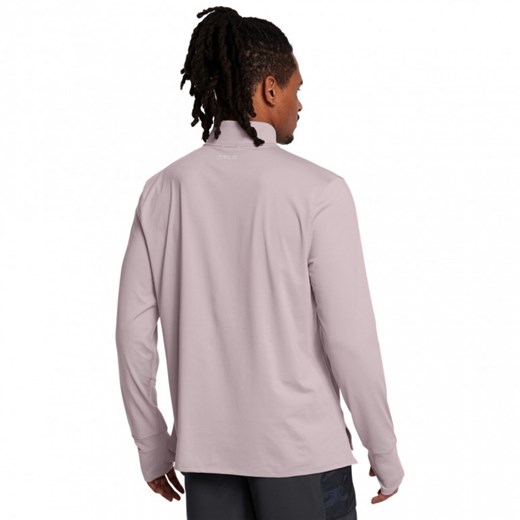 Męski longsleeve do biegania Under Armour UA Trail Run Quarter Zip - beżowy ze sklepu Sportstylestory.com w kategorii T-shirty męskie - zdjęcie 175222670