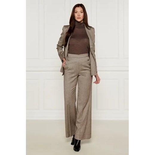 Marella Spodnie | flare fit | z dodatkiem wełny Marella 42 Gomez Fashion Store