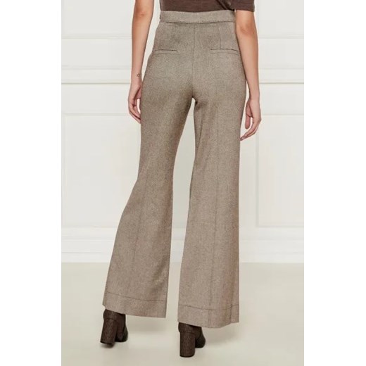 Marella Spodnie | flare fit | z dodatkiem wełny Marella 40 Gomez Fashion Store