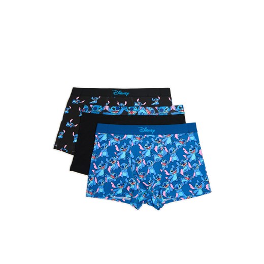 Cropp - 3 pack bokserek ze Stitchem - granatowy ze sklepu Cropp w kategorii Majtki męskie - zdjęcie 175223301