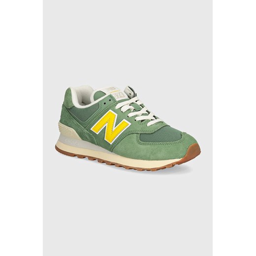 New Balance sneakersy 574 kolor zielony WL574GS2 ze sklepu ANSWEAR.com w kategorii Buty sportowe damskie - zdjęcie 175225264