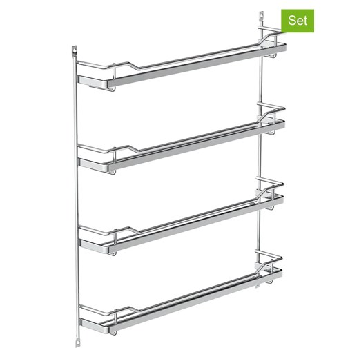 Schütte Regał na przyprawy w kolorze srebrnym z pojemnikami ze sklepu Limango Polska w kategorii Akcesoria kuchenne - zdjęcie 175227530