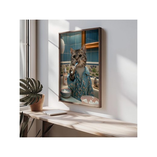 ABERTO DESIGN Druk artystyczny w drewnianej ramce - 70 x 50 cm ze sklepu Limango Polska w kategorii Obrazy - zdjęcie 175227773
