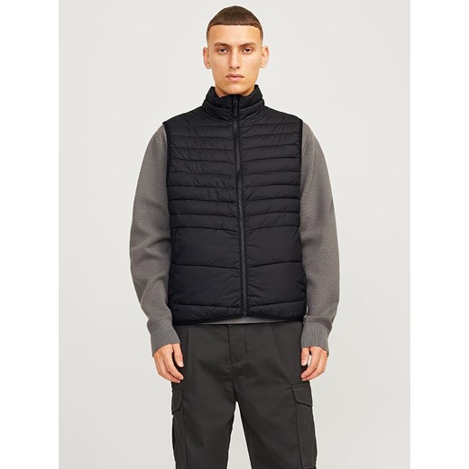 Jack &amp; Jones Kamizelka pikowana &quot;Estate&quot; w kolorze czarnym ze sklepu Limango Polska w kategorii Kamizelki męskie - zdjęcie 175228253