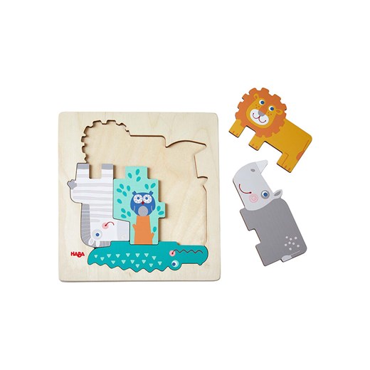 Haba Drewniane puzzle - 2+ Haba onesize wyprzedaż Limango Polska