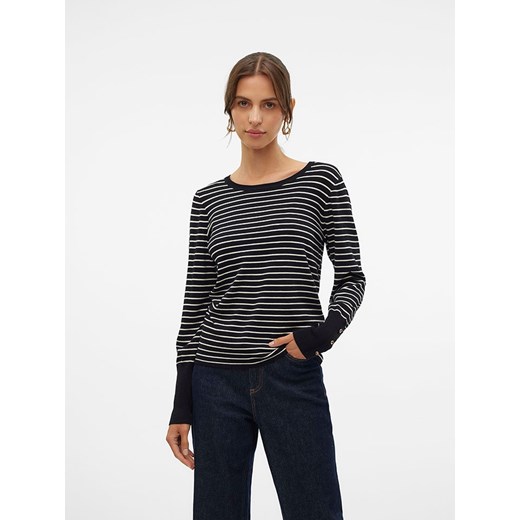 Vero Moda Sweter w kolorze kremowo-czarnym ze sklepu Limango Polska w kategorii Swetry damskie - zdjęcie 175228621