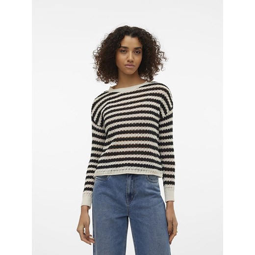 Vero Moda Sweter w kolorze biało-czarnym ze sklepu Limango Polska w kategorii Swetry damskie - zdjęcie 175228633
