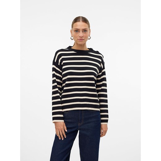 Sweter damski Vero Moda z okrągłym dekoltem jesienny 