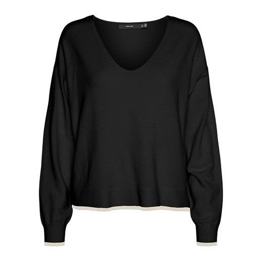 Vero Moda Sweter w kolorze kremowo-czarnym ze sklepu Limango Polska w kategorii Swetry damskie - zdjęcie 175228700