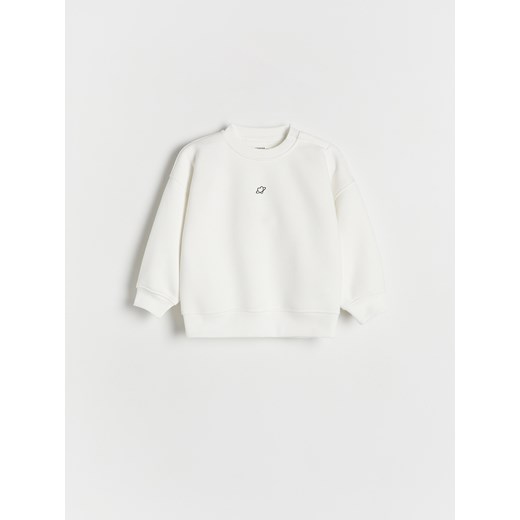 Reserved - Bluza z nadrukiem - złamana biel Reserved 98 (2-3 lata) Reserved