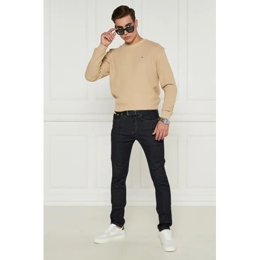 Bluza męska Tommy Jeans casualowa beżowa bawełniana