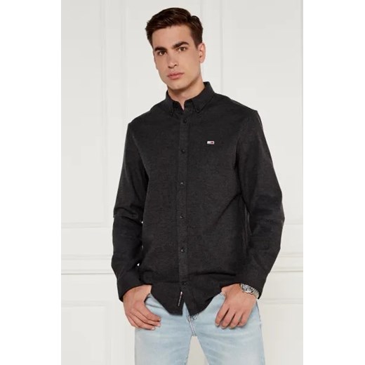 Koszula męska Tommy Jeans bawełniana z długim rękawem z klasycznym kołnierzykiem casual