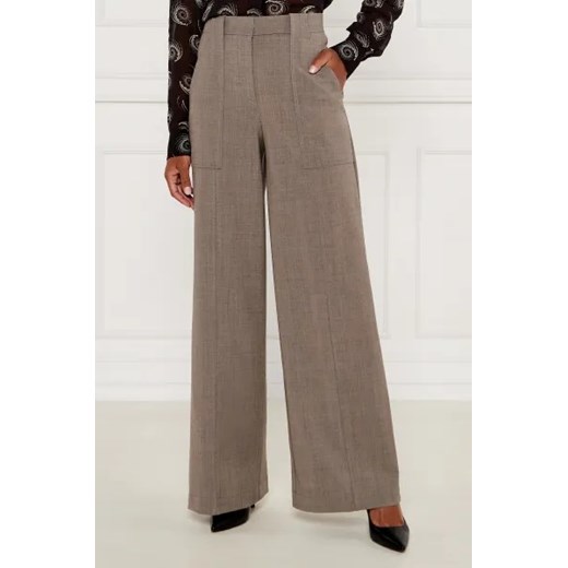 Pinko Spodnie | flare fit | z dodatkiem wełny ze sklepu Gomez Fashion Store w kategorii Spodnie damskie - zdjęcie 175231791