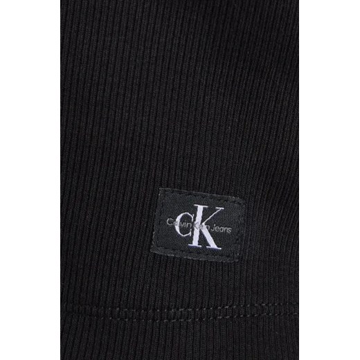 Bluzka damska Calvin Klein czarna z długim rękawem