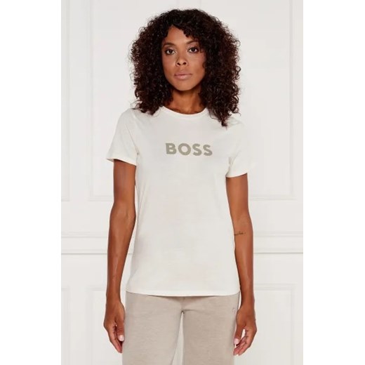 BOSS ORANGE T-shirt C_Elogo_5 | Regular Fit ze sklepu Gomez Fashion Store w kategorii Bluzki damskie - zdjęcie 175231934