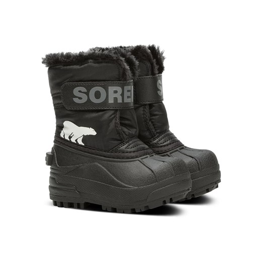 Sorel Botki zimowe &quot;Snow Commander&quot; w kolorze czarnym ze sklepu Limango Polska w kategorii Buty zimowe dziecięce - zdjęcie 175238614