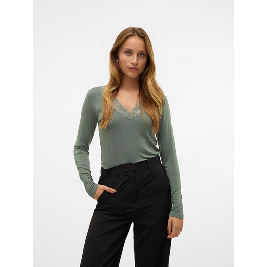 Vero Moda Koszulka w kolorze khaki ze sklepu Limango Polska w kategorii Bluzki damskie - zdjęcie 175239084