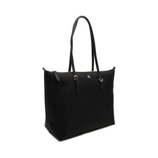 Shopper bag Ralph Lauren matowa na ramię