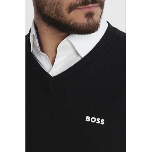 Sweter męski BOSS HUGO w serek casualowy