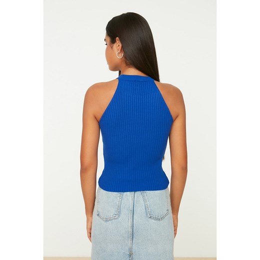 Bluzka damska Trendyol z okrągłym dekoltem casualowa bez rękawów 