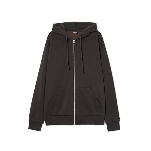 Cropp - Rozpinana bluza z kapturem - czerwony Cropp XS Cropp