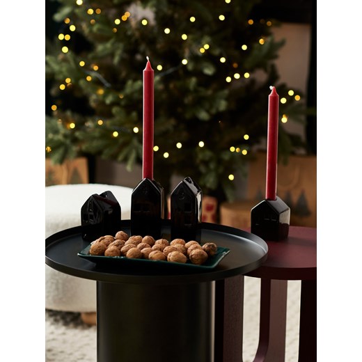 Sinsay - Świecznik w kształcie domku - czarny Sinsay One Size Sinsay