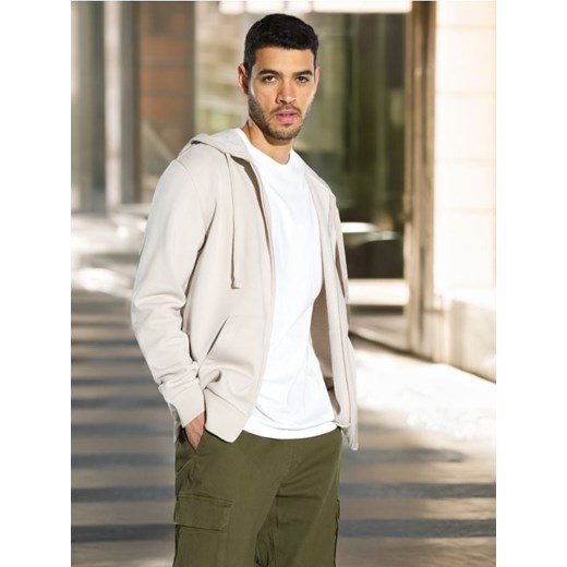 Sinsay - Bluza z kapturem - kremowy ze sklepu Sinsay w kategorii Bluzy męskie - zdjęcie 175242871
