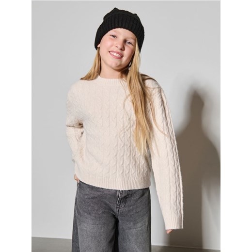 Sinsay - Sweter - kremowy ze sklepu Sinsay w kategorii Swetry dziewczęce - zdjęcie 175242914