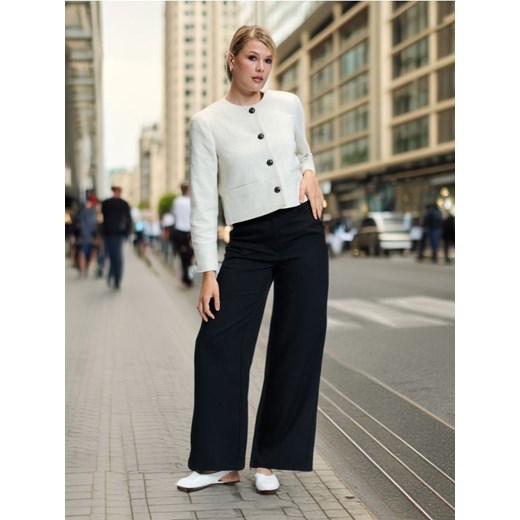 Sinsay - Spodnie wide leg - czarny ze sklepu Sinsay w kategorii Spodnie damskie - zdjęcie 175242983
