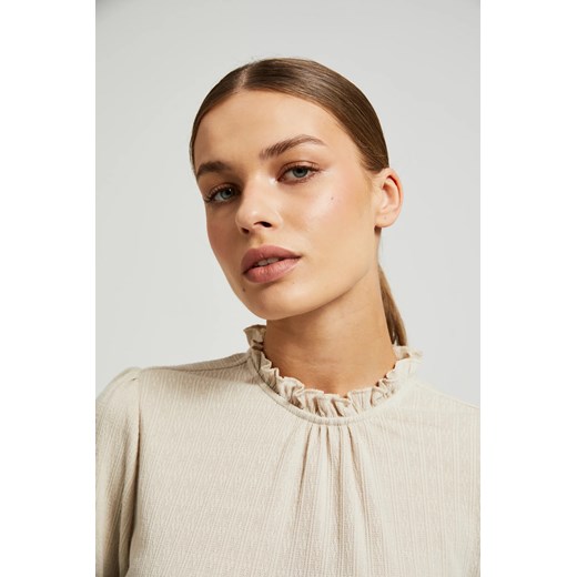 Bluzka damska Moodo.pl z okrągłym dekoltem 