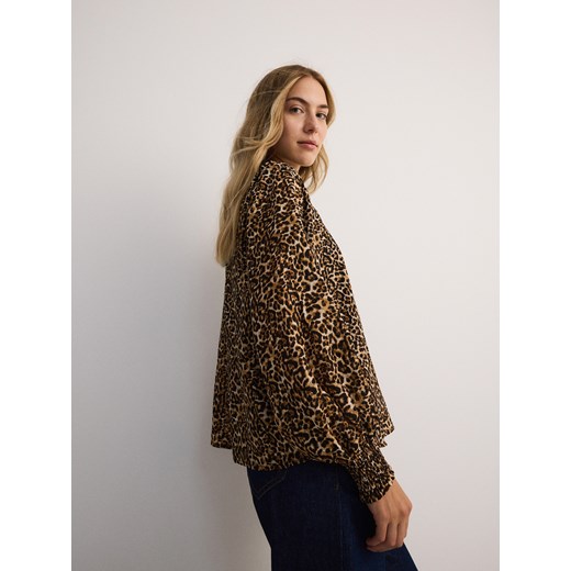 Reserved - Bluzka w zwierzęcy wzór - wielobarwny Reserved XL Reserved