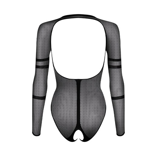 Obsessive czarne siateczkowe body B137, Kolor czarny, Rozmiar S/M/L, Obsessive ze sklepu Intymna w kategorii Body damskie - zdjęcie 175249313