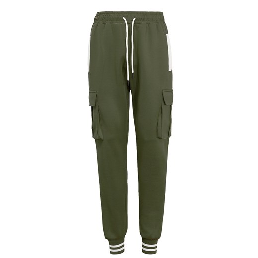 Dres męski komplet zielony bojówki i bluza rozpinana z kapturem Recea Recea XL promocja Recea.pl