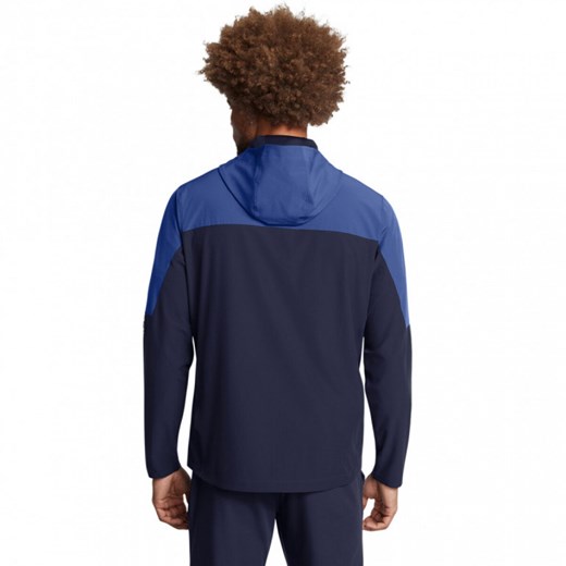 Męska kurtka treningowa Under Armour Vanish Woven Utility Jacket - granatowa ze sklepu Sportstylestory.com w kategorii Kurtki męskie - zdjęcie 175254163
