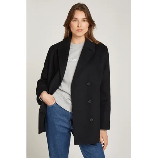 Calvin Klein Płaszcz | z dodatkiem wełny ze sklepu Gomez Fashion Store w kategorii Płaszcze damskie - zdjęcie 175257024