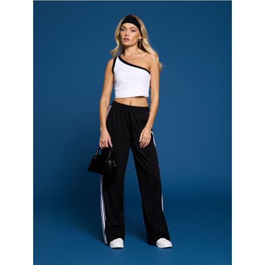 Sinsay - Spodnie wide leg - czarny Sinsay S Sinsay