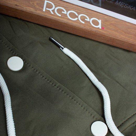 Dres męski komplet zielony bojówki i bluza rozpinana z kapturem Recea Recea XL promocja Recea.pl