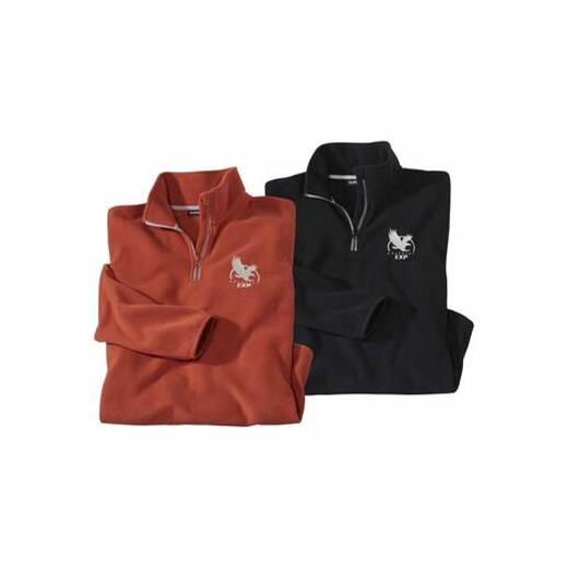 Zestaw 2 bluz z moltonu ze sklepu Atlas For Men w kategorii Swetry męskie - zdjęcie 175275420