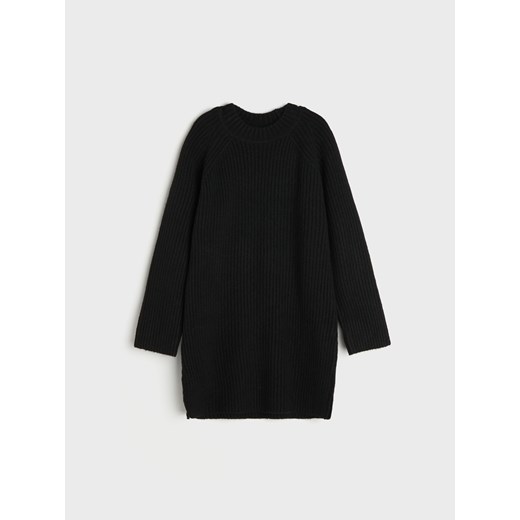 Sinsay - Sukienka sweter - czarny Sinsay 158 Sinsay