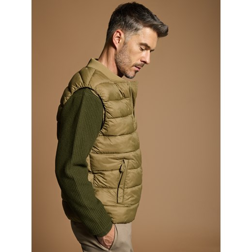 Sinsay - Kamizelka pikowana - beżowy Sinsay XS Sinsay