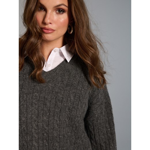 Sinsay - Sweter - szary Sinsay L Sinsay